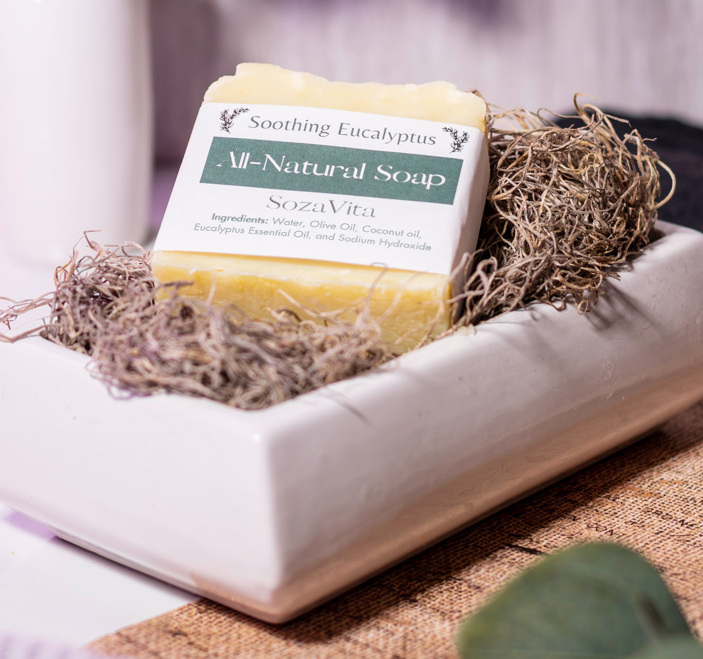 All-Natural Soothing Eucalyptus Soap