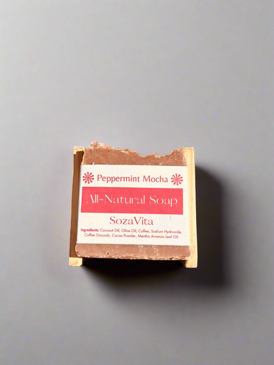 All Natural Peppermint Mocha Soap